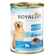 Royalist Kuzu Etli Soslu Yetişkin Konserve Köpek Maması 400 Gr