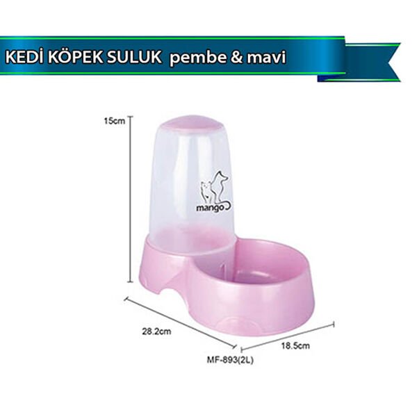 Dophin Kedi ve Köpek Suluğu Pembe & Mavi
