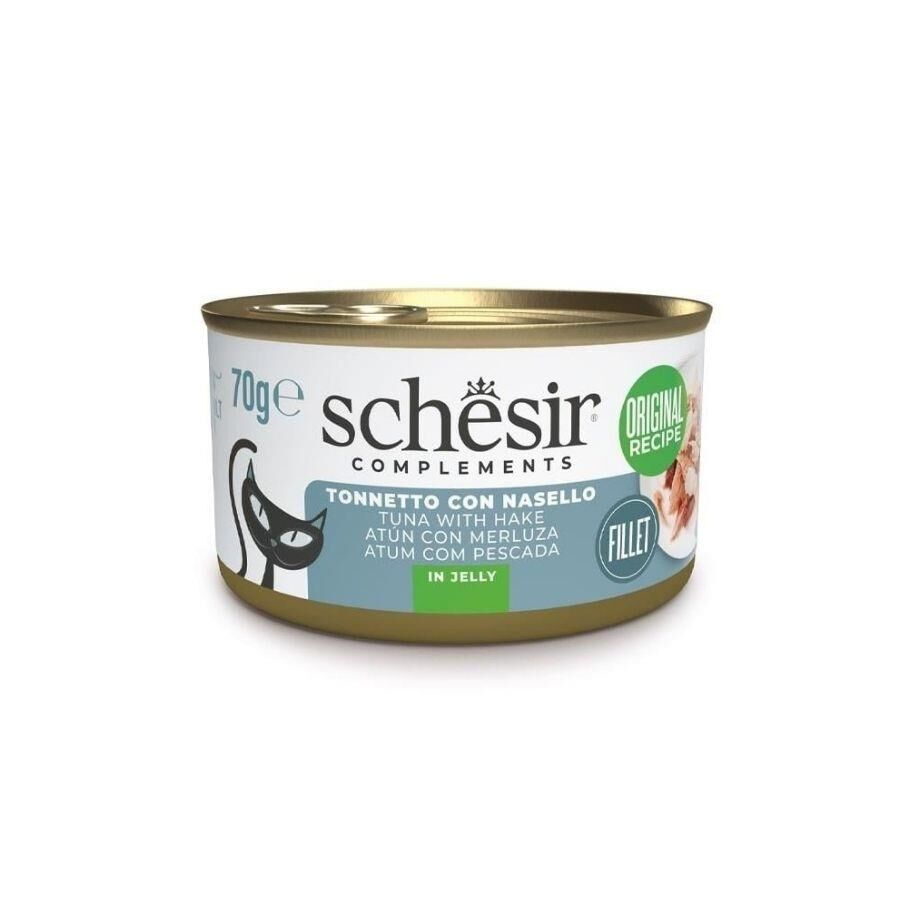 Schesir Jöle İçinde Ton ve Berlam Balıklı Yetişkin Kedi Konservesi 70 gr