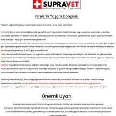 Supravet Büyük Irk Köpek Deri ve Tüy Bakım Yağı; Bit, Pire, Kene Dış Parazit Ense Damlası 20-40 kg (5 ml)