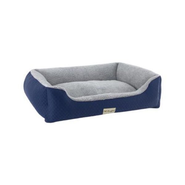 Pet Comfort Bravo Duo Mirinda Peluş Kedi ve Köpek Yatağı Gri/Mavi Large 90x70 Cm