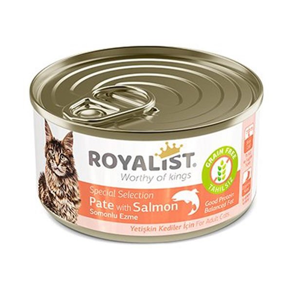 Royalist Tahılsız Ezme Somonlu Yetişkin Konserve Kedi Maması 80 Gr