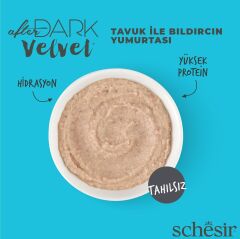 Schesir After Dark Mousse Tavuk Etli ve Bıldırcın Yumurtalı Tahılsız Yetişkin Kedi Konservesi 80 gr