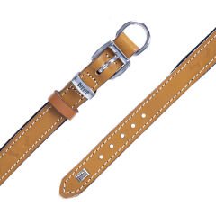 Doggie Comfort Deri Kemik Desenli Köpek Boyun Tasması Small Camel 2x30-35 Cm