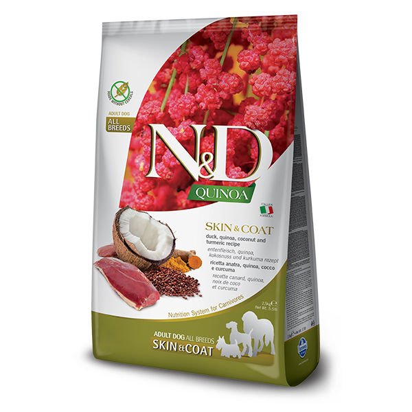 N&D Quinoa Skin Coat Ördek Yetişkin Köpek Maması 7 Kg