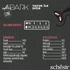 Schesir After Dark Pate Tavuk Etli ve Sığır Etli Tahılsız Yetişkin Kedi Konservesi 80 gr