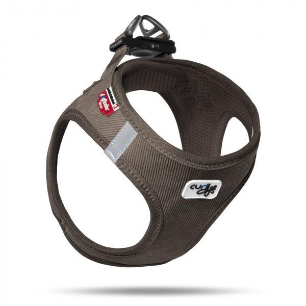 Curli Cord Vest Köpek Göğüs Tasması Kordon Kahverengi Small 40-45 Cm