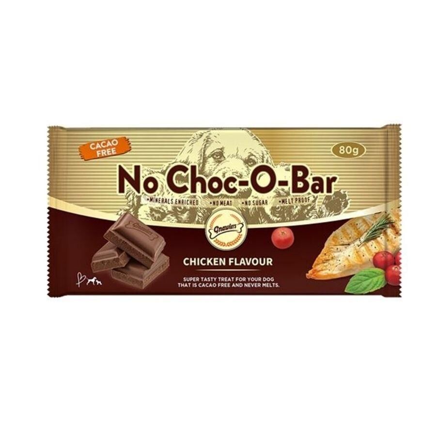 Gnawlers No Choc-O-Bar Tavuk Aromalı Çikolata Köpek Ödülü 80 gr