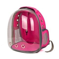 Bacco Milano Astronot Kedi Ve Köpek Taşıma Çantası Pembe