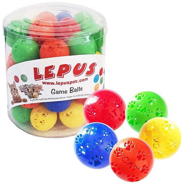 Lepus Zilli Pati Desenli Top Kedi Oyuncağı 50 Adet