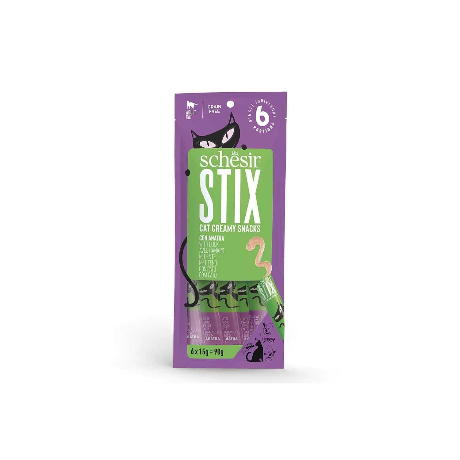 Schesir Cat Stix Ördekli Sıvı Krema Kedi Ödülü 6 X 15 gr