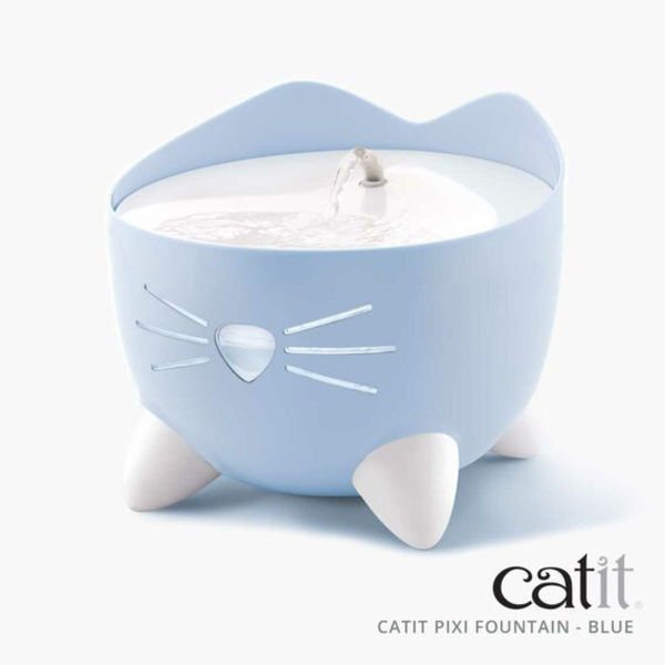 Catit Pixi Kedi ve Küçük Irk Köpek Otomatik Su Kabı 2 Lt Mavi