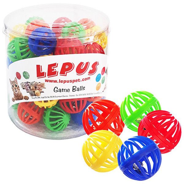 Lepus Zilli Kafes Top Kedi Oyuncağı 50 Adet