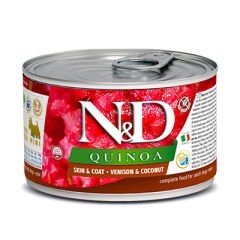 N&D Quinoa Skın Geyik ve Hindistan Cevizli Köpek Konservesi 140 gr