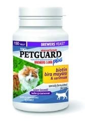 Petguard Biotin ve Sarımsaklı Bira Mayası Kedi Vitamini 150 Adet