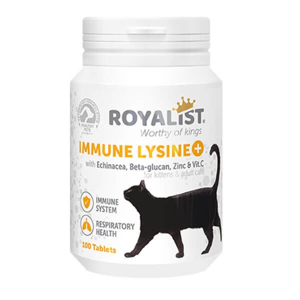Royalist Immune Lysine Bağışıklık Güçlendirici Kedi Tableti 100 Adet