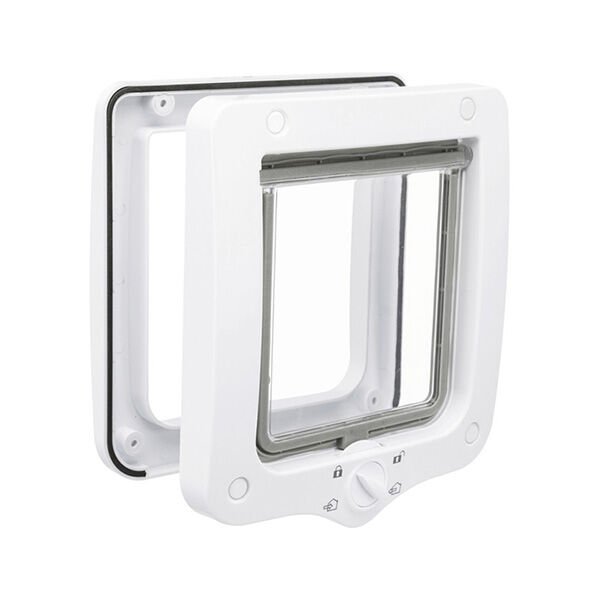 Trixie 4 Yönlü Kedi Kapısı Beyaz 20x22 Cm