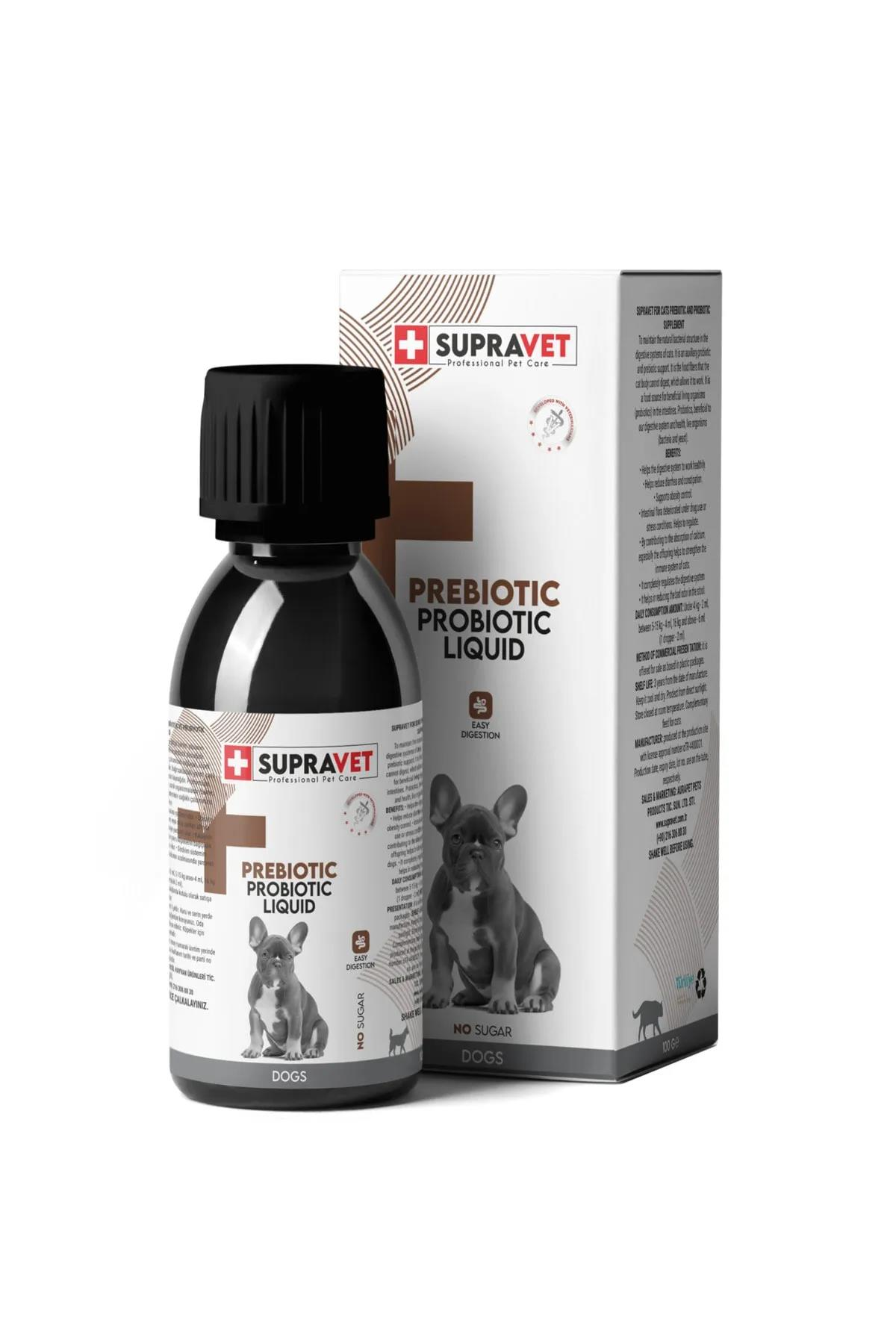 Supravet Köpek Bağışıklık Güçlendirici Sıvı Probiyotik + Prebiyotik Takviyesi 100 ml