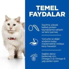 Hill's SCIENCE PLAN Hypoallergenic Yumurta ve Böcek Proteinli Yetişkin Kedi Maması 7 Kg