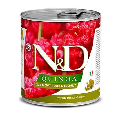 N&D Quinoa Skın Ördek ve Hindistan Cevizli Köpek Konservesi 285 gr