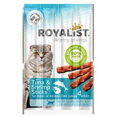 Royalist Ton Balık ve Karidesli Sticks Kedi Ödül Maması 4x20 Gr