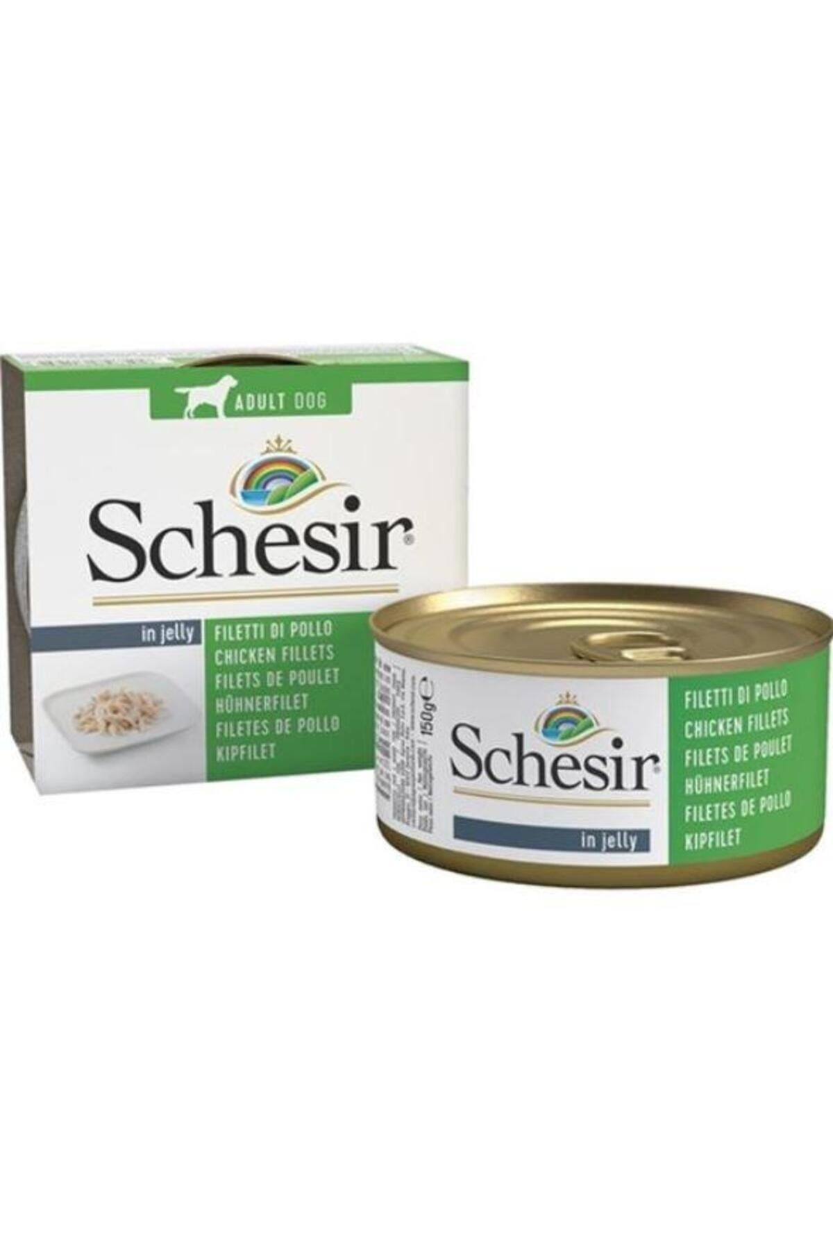 Schesir Jelly Tavuk Fileto Jöle İçinde Yetişkin Köpek Konservesi 150 gr