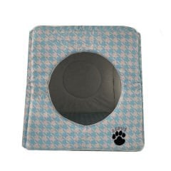 Lepus Küp Yuva Küçük Irk Köpek ve Kedi Yatağı Mavi 45x45x45 Cm