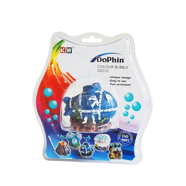 Dophin Denizaltı Figürlü Kabarcık Çıkartan Akvaryum Dekoru