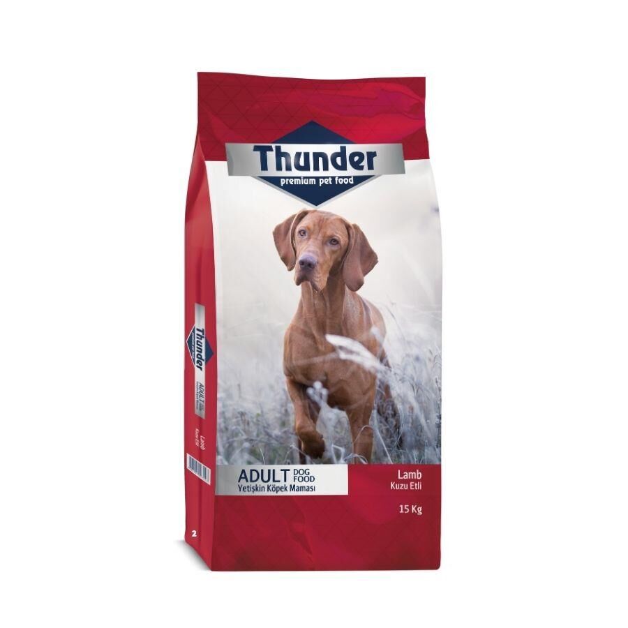 Thunder Kuzu Etli ve Pirinçli Yetişkin Köpek Maması 15 kg