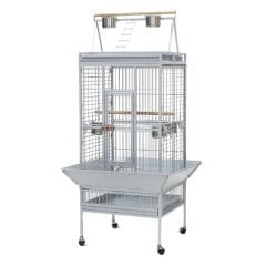Dayang Tekerlekli Ayak Açılır Papağan Kafesi Gri 61x56x168 Cm