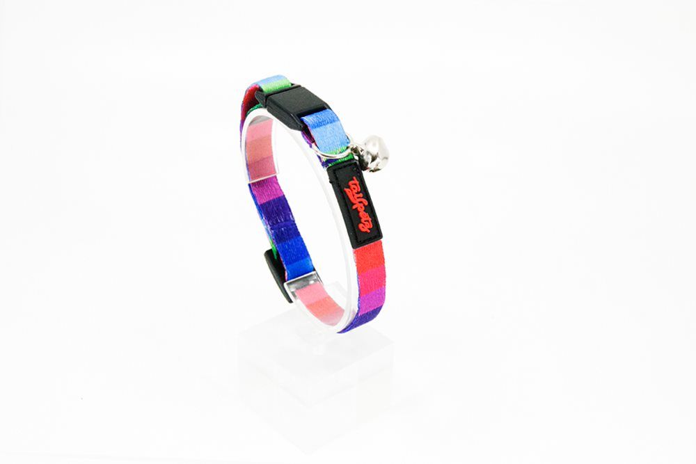 Tailpetz Kilitli Çıngıraklı Ayarlanabilir Kedi Boyun Tasması Wave 22-30 Cm