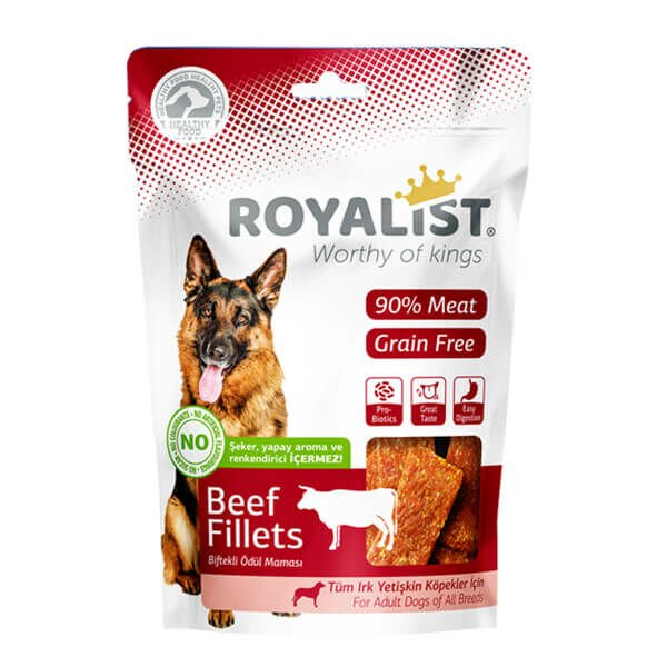 Royalist Tahılsız Biftek Fileto Yumuşak Köpek Ödül Maması 80 Gr