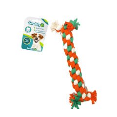 Euro Dog Dumbell Diş İpi Köpek Oyuncağı Beyaz/Turuncu/Yeşil 24 Cm