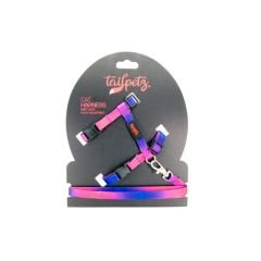 Tailpetz Harness Ayarlanabilir Kedi Göğüs ve Gezdirme Tasması Bavel 22-30 Cm