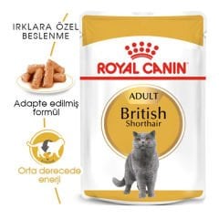 Royal Canin British Shorthair Adult Pouch Konserve Kedi Maması 85 Gr