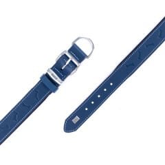 Doggie Comfort Deri Kemik Desenli Köpek Boyun Tasması Medium Mavi 4x52-60 Cm