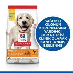 Hills Light Büyük Irk Tavuklu Diyet Köpek Maması 14 Kg