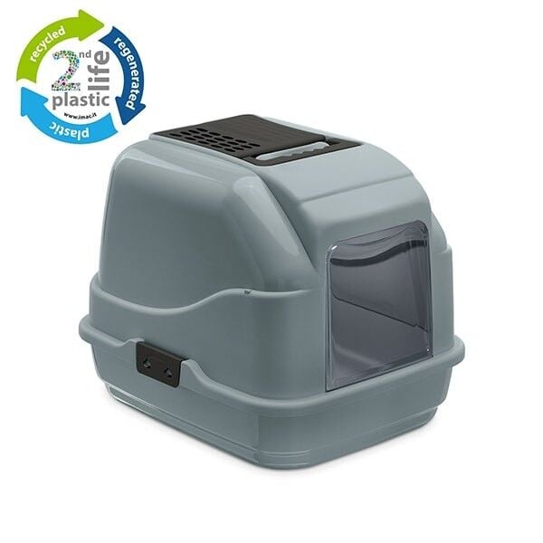 İmac Easy Cat Kapalı Filtreli Kedi Tuvaleti Mavi 40x50x40 Cm