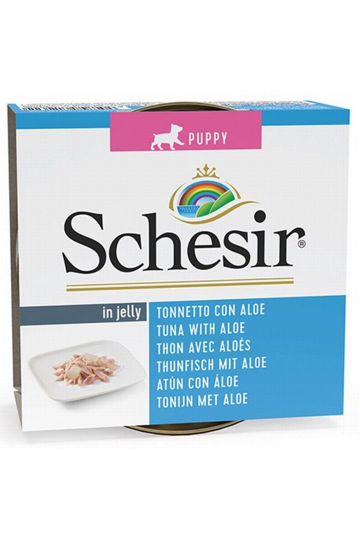 Schesir Jelly Ton Balığı ve Aloe Vera Jöle İçinde Yavru Köpek Konservesi 150 gr