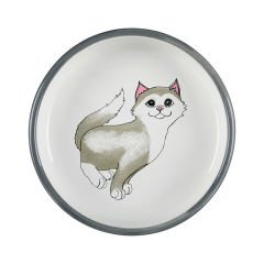 Trixie Kısa Burunlu Kedi Seramik Mama ve Su Kabı 0.3 Lt