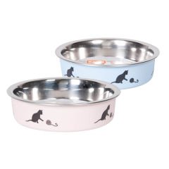 Karlie Flamingo Bella Kedi Çelik Mama Kabı Mavi 160 Ml