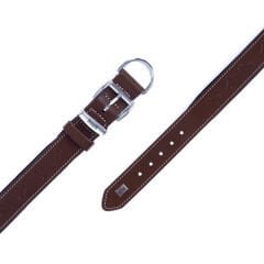 Doggie Comfort Deri Kemik Desenli Köpek Boyun Tasması Large Kahverengi 4x57-65 Cm