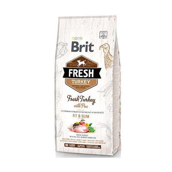 Brit Fresh Hindili ve Bezelyeli Yetişkin Köpek Maması 2.5 Kg
