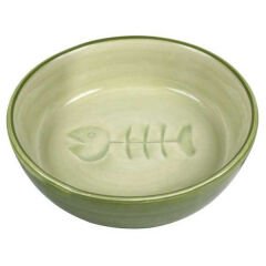 Trixie Seramik Kedi Mama ve Su Kabı Kılçık Desenli 0.2 Lt 13 Cm
