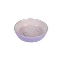 Trixie Seramik Kedi Mama ve Su Kabı Kılçık Desenli 0.2 Lt 13 Cm