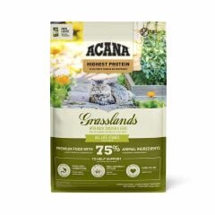 Acana Grasslands Ördekli ve Tavuklu Tahılsız Tüm Irk ve Yaşam Evreleri İçin Kedi Maması 4,5 kg