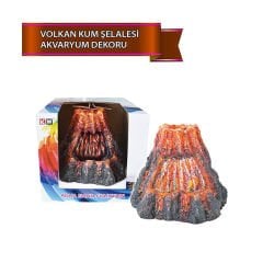 Dophin Kum Şelalesi Volkan Figürlü Akvaryum Dekoru