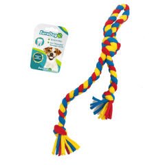Euro Dog Düğümlü Diş İpi Köpek Oyuncağı Sarı/Kırmızı/Mavi 42 Cm