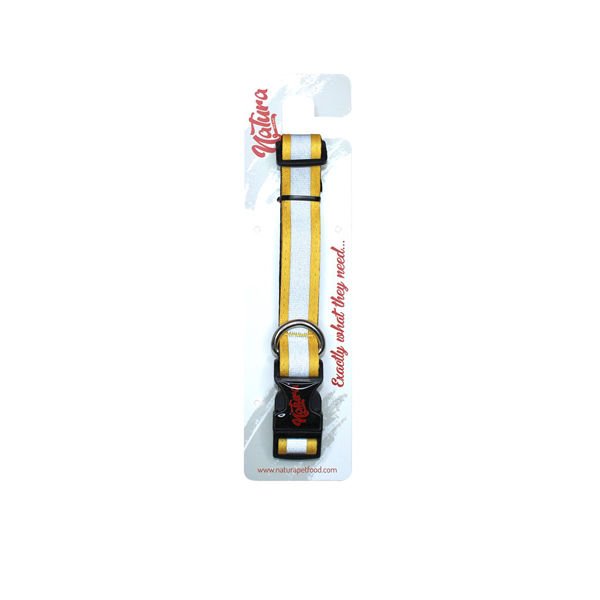 Natura Reflektörlü Köpek Boyun Tasması Medium/Large Sarı