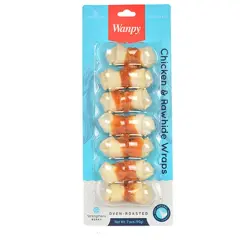 Wanpy Burgu Tavuk Sargılı Köpek Ödül Kemiği 1 Adet 90 Gr